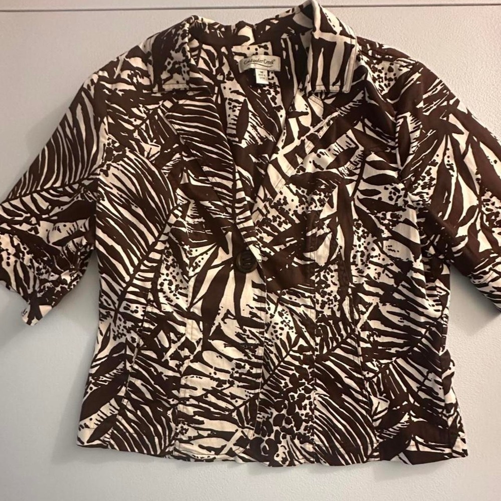 Cold water Creek brown and beige size 14